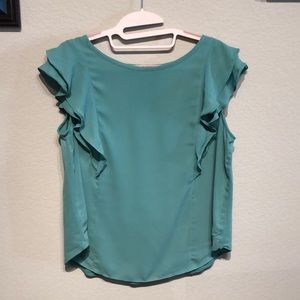Sea foam green Ann Taylor Loft blouse